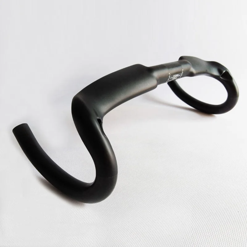 

NO LOGO Bicycle Handlebar 31.8 glossy/matte Carbon Road Handlebar Carbon Fibre Bike Bent Handle Bar Ultralight Carbon Handlebars