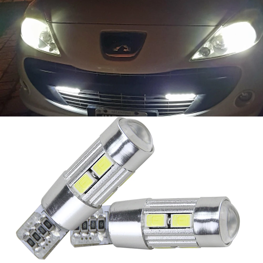 Canbus светодиодный T10 W5W просвет парковка светильник Клин для Peugeot 307 206 301 207 2008 508 3008