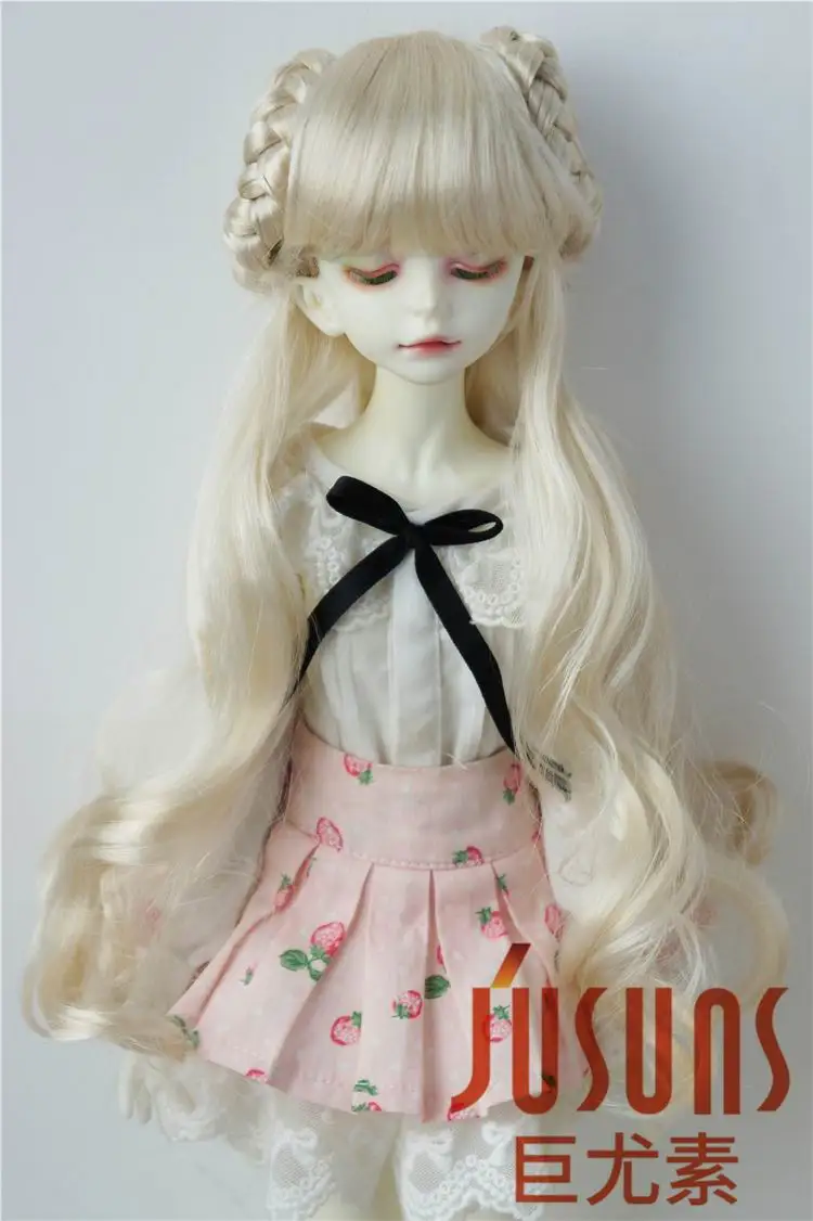 JD125 1/4 MSD парик куклы Celine длинный синтезированный мохеровый для 7-8 дюймов