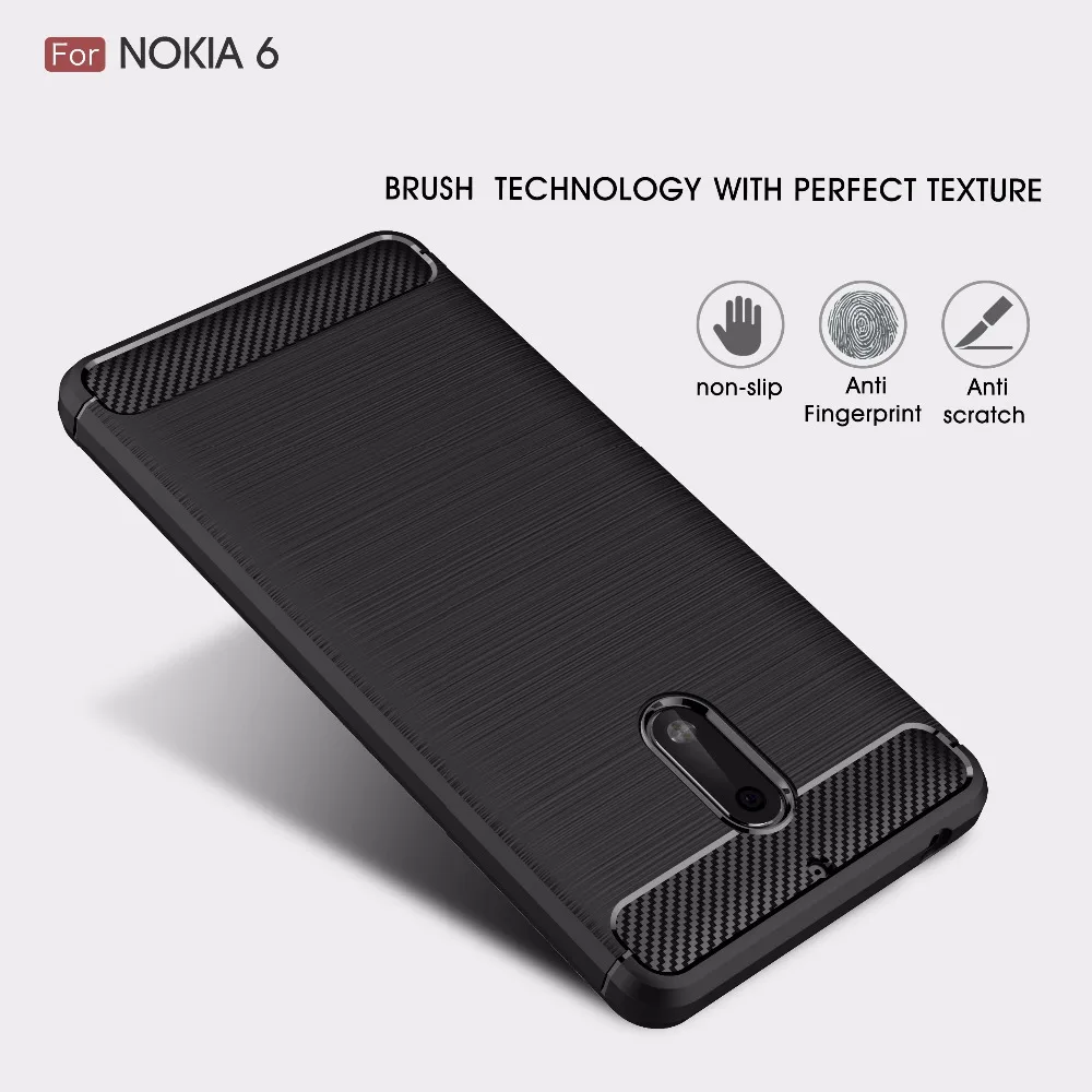 Противоударный кожаный чехол для Nokia 5 TA-1053 TA-1024 TA-1027 TA-1044 задняя крышка телефона