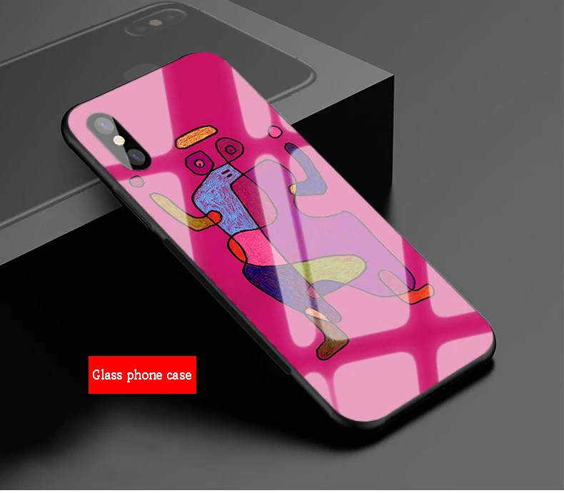 Rene Magritte Paul Klee Роскошные закаленное стекло чехол для телефона iPhone 5 5C 5S SE 6 6plus 7 7plus 8