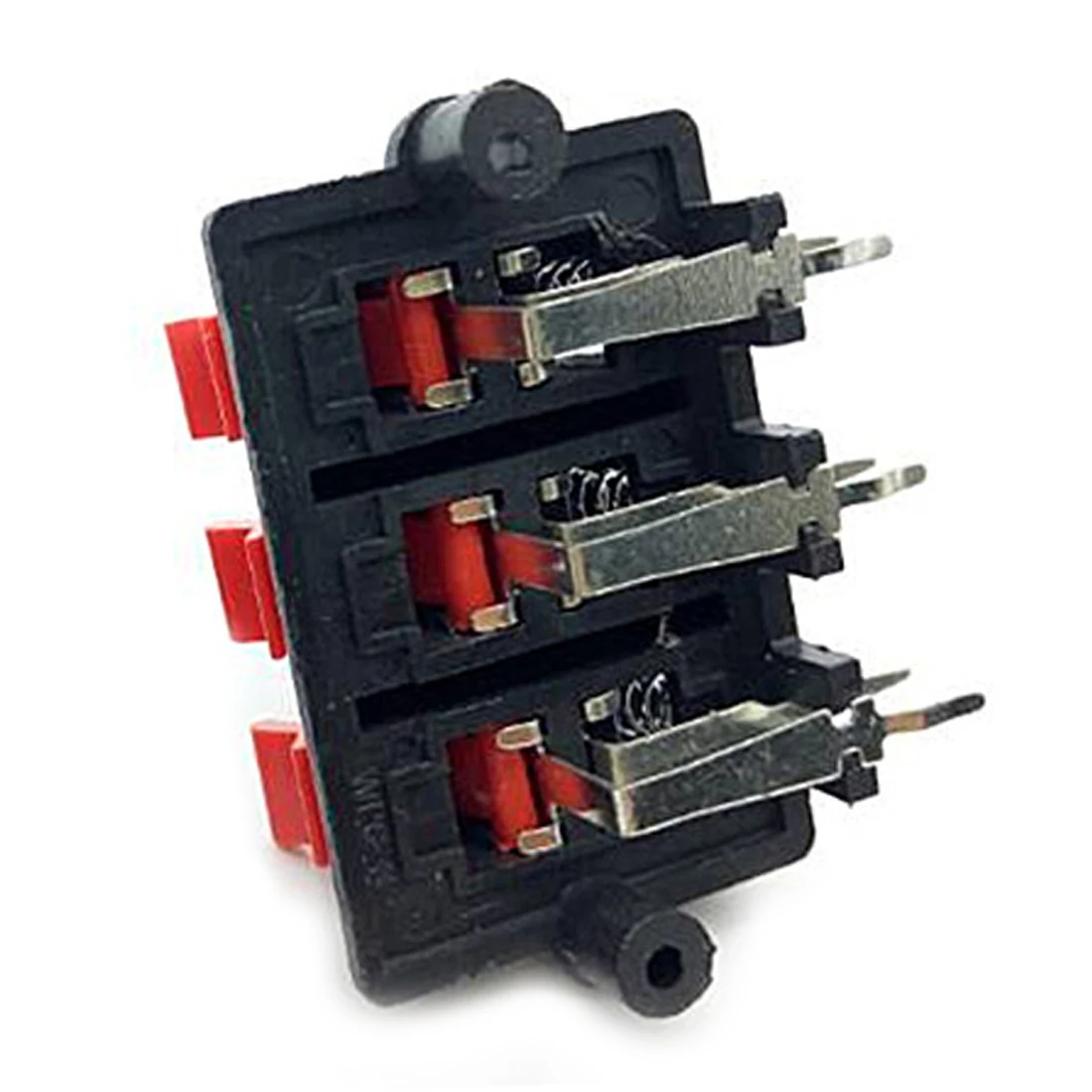 Горячий аудио клип 5 шт. 6PIN PUSH красный и черный пружинный нажимной Тип