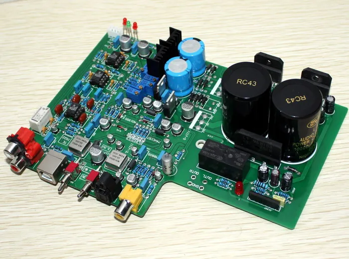 ЦАП 1955 декодирование + плата усилителя мощности LM3886 (коаксиальное волокно USB