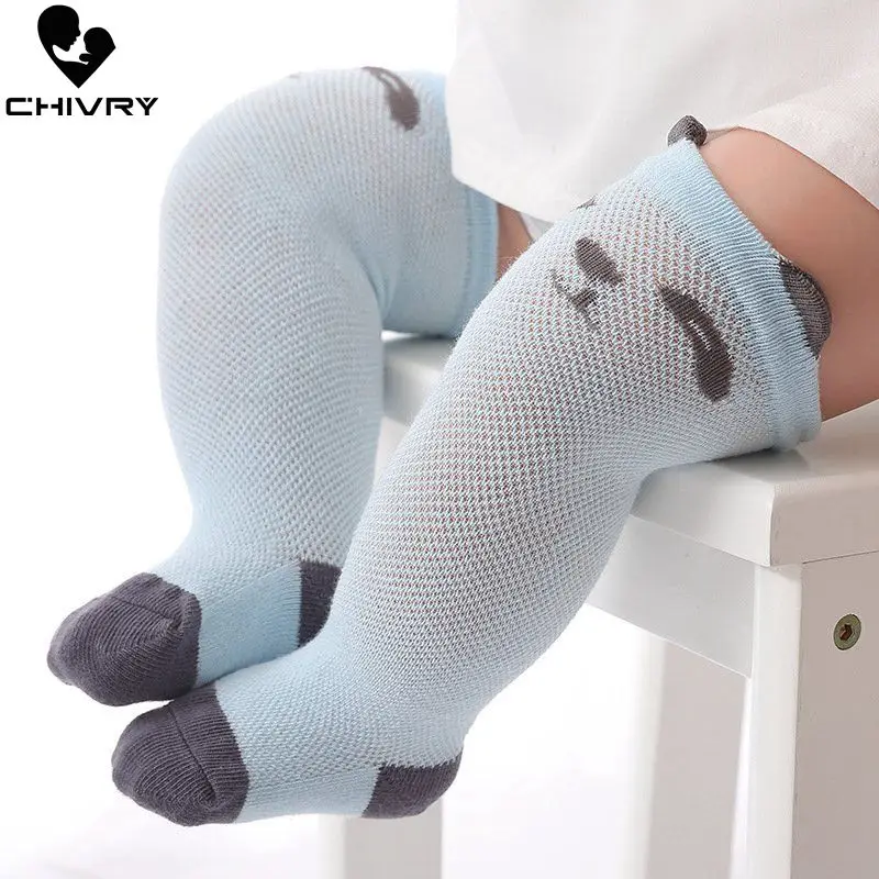 Chivry 3Pairs/lot Cute Baby Stocking Anti-Slip Newborn Infant Cartoon Princess Girls Stockings Summer Mesh Breathable | Детская одежда