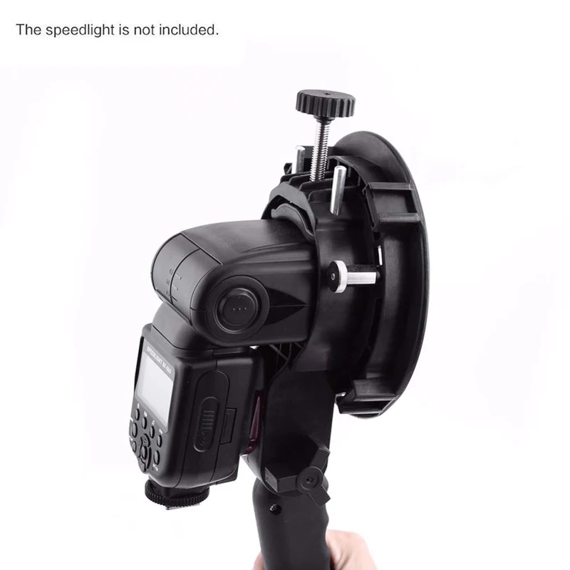 Фотография видео Bowens крепление s-типа кронштейн держатель+ ручка для Speedlite вспышка Snoot софтбокс красота блюдо Отражатель Зонтик