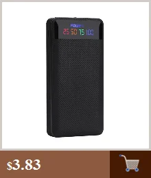 Внешний аккумулятор с корпусом, светодиодный фонарик, 4 порта usb, 5 В, 2 А, зарядное устройство, чехол, комплекты для самостоятельной сборки, питание от 6x18650 батарей