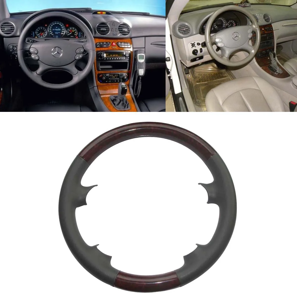 Чехол для руля Benz 03-09 W209 CLK CLK280 R230 SL SL500 SL55 05-10 W219 CL CLS350 06-09 W211 S211 E | Автомобили и