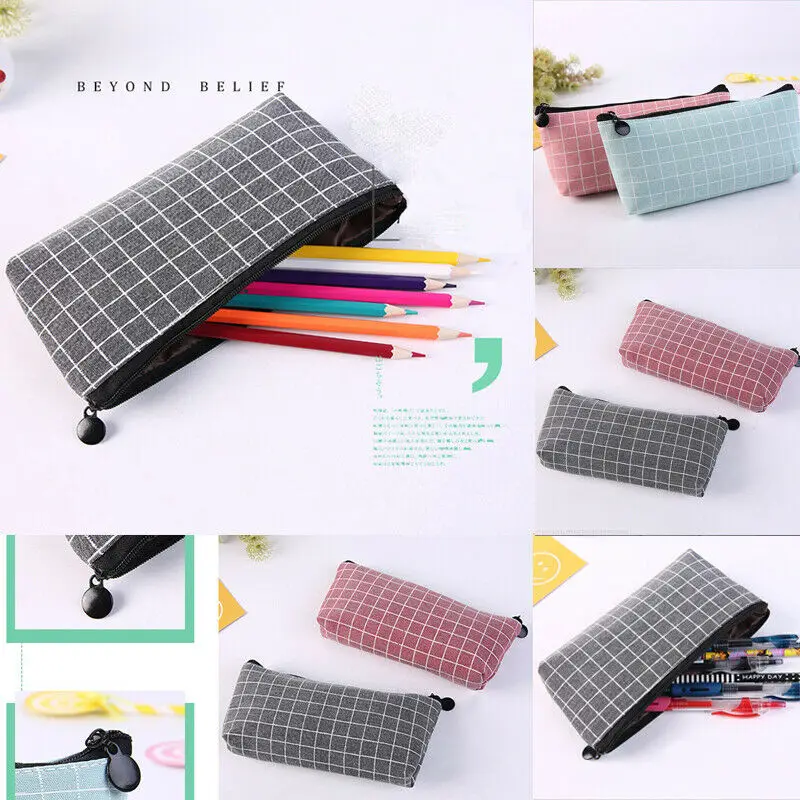 Пенал для ручек и карандашей модная вместительная школьная дорожная сумка