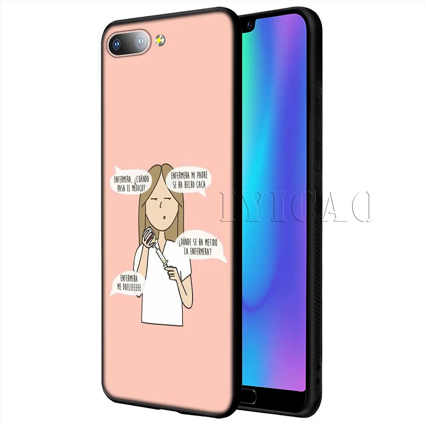 Cartoon Doctor Nurse Hot Fashion Fun Dynamic Case for Huawei Y9 Y7 Y6 Prime 2019 Honor 20 8C 8X 8 9 9X 10 Lite 7C 7X 7A Pro |