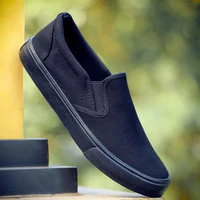 black white solid men casual shoes simple canvas mens loafers 2019 high quality anti slip comfortable vulcanized shoes man flats