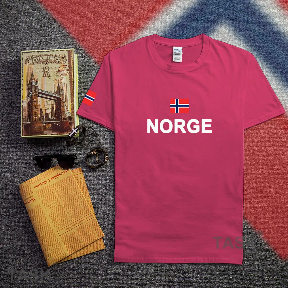 Норвегия Norge мужские футболки мода 2017 socceres трикотажные Наций хлопковая Футболка