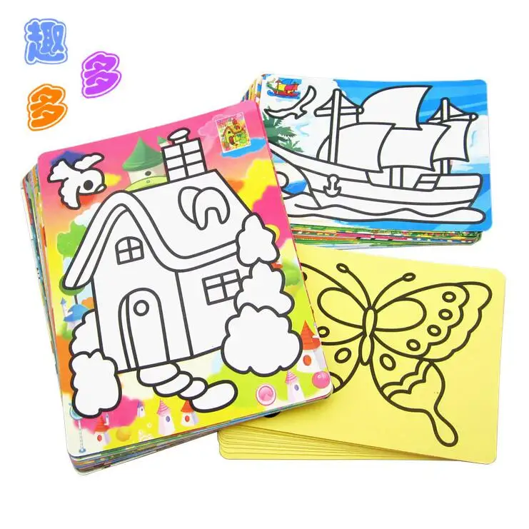 3 шт./лот детские игрушки для рисования Детские Картины из песка Поделки