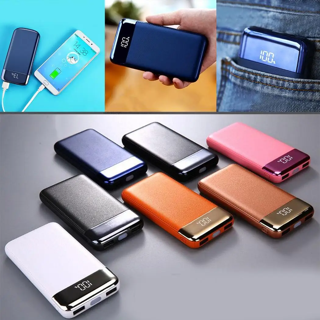 20000 мАч цифровой дисплей power bank портативное зарядное устройство USB аварийная