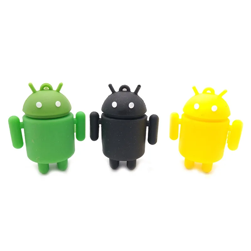 Мультяшный Симпатичный робот Android USB флеш накопитель 8 ГБ 16 32 64 флешка милый