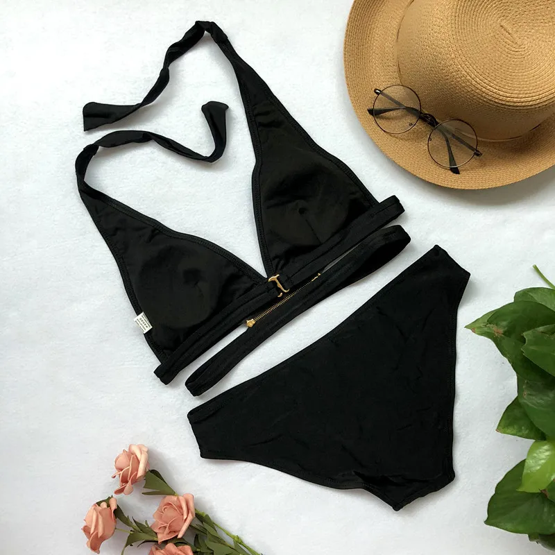 Midou Bikinis2019 женский бандажный купальник бикини сексуальные пуш ап купальники с