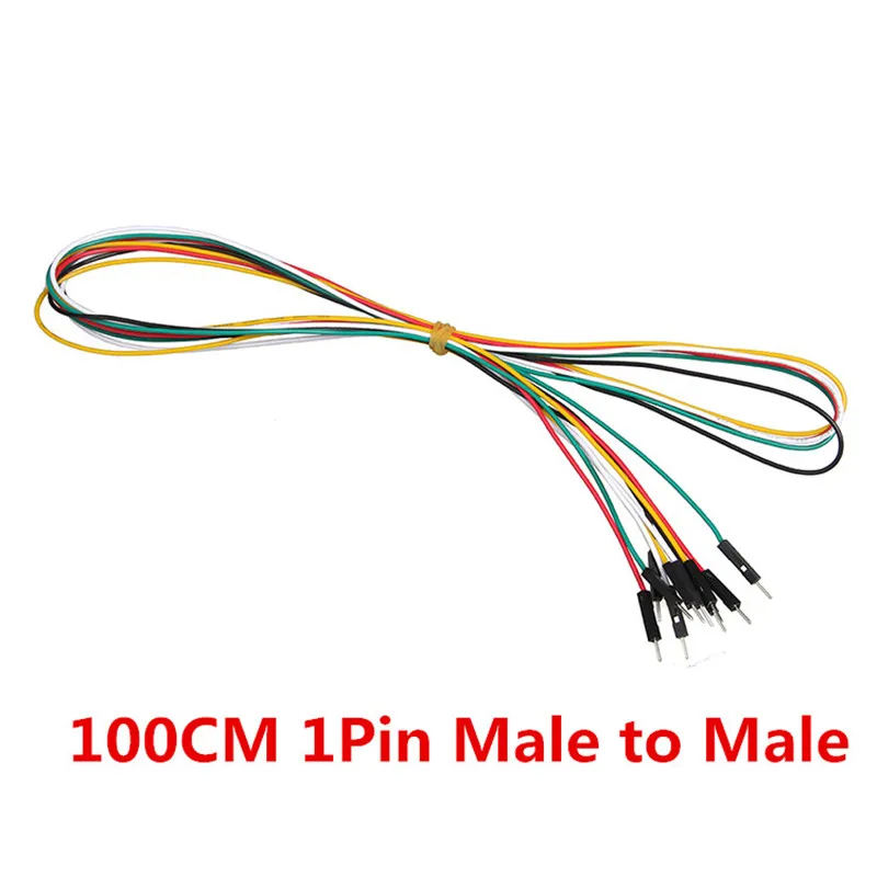1 м макетная плата перемычки 20 шт./лот 1pin 100 см M F 2 54 мм DuPont Кабельная линия для