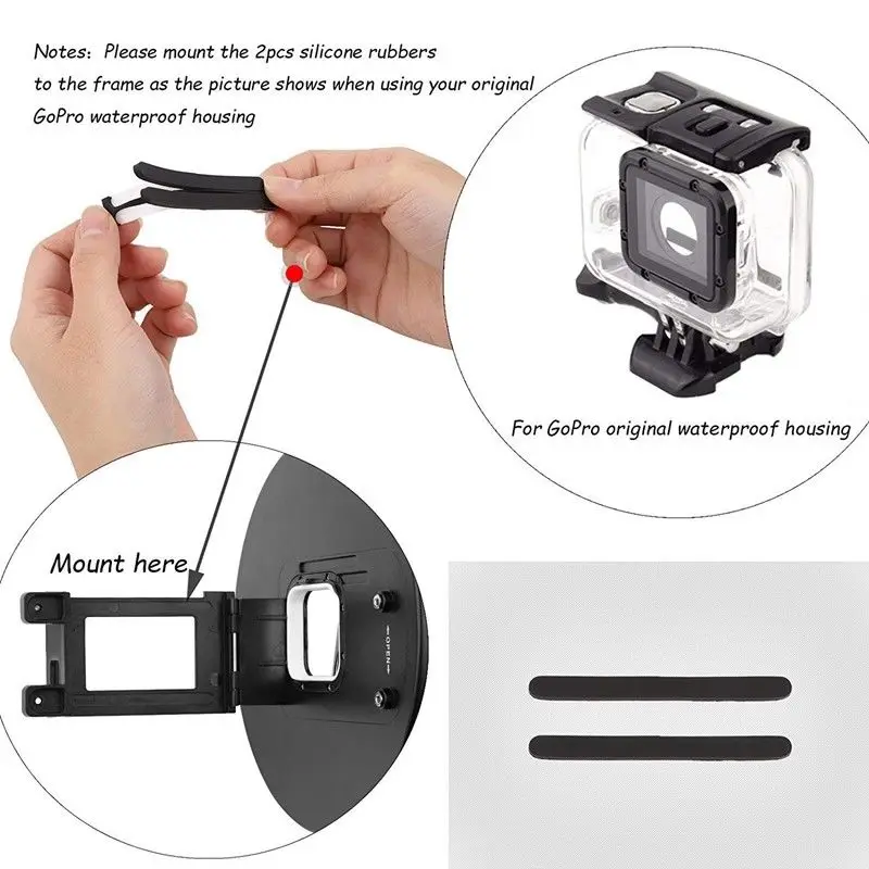 Лучшие предложения подводный купол SHOOT для GoPro HERO6 HERO5 HERO2018 (купол +