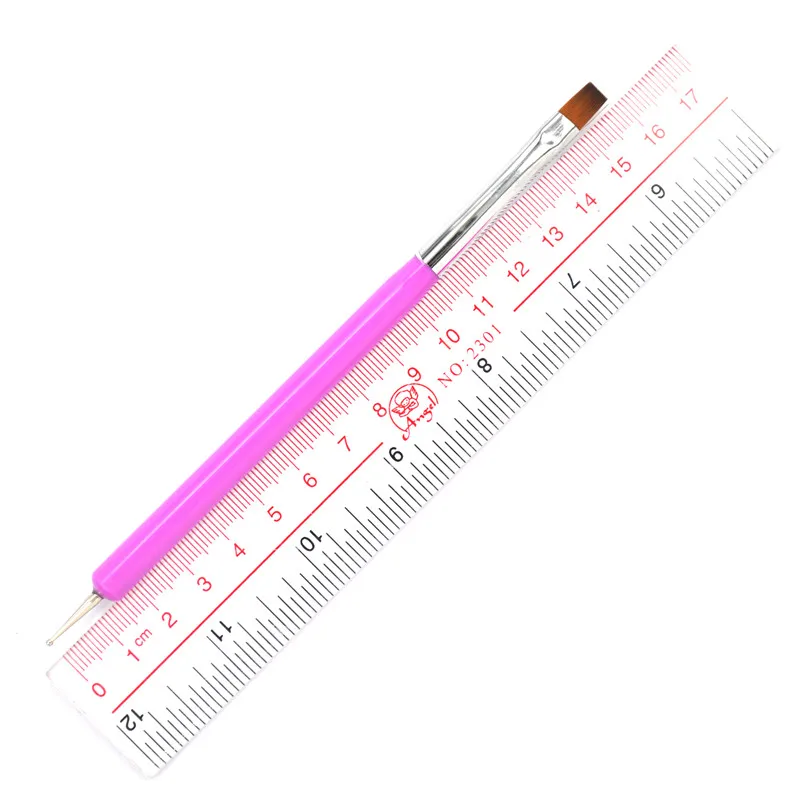 

ZKO 1 Pc New Arrival Promotion Nail Art Pen Painting Dotting Acrylic UV Gel Polish Nail Brush Liners Tool 10-11