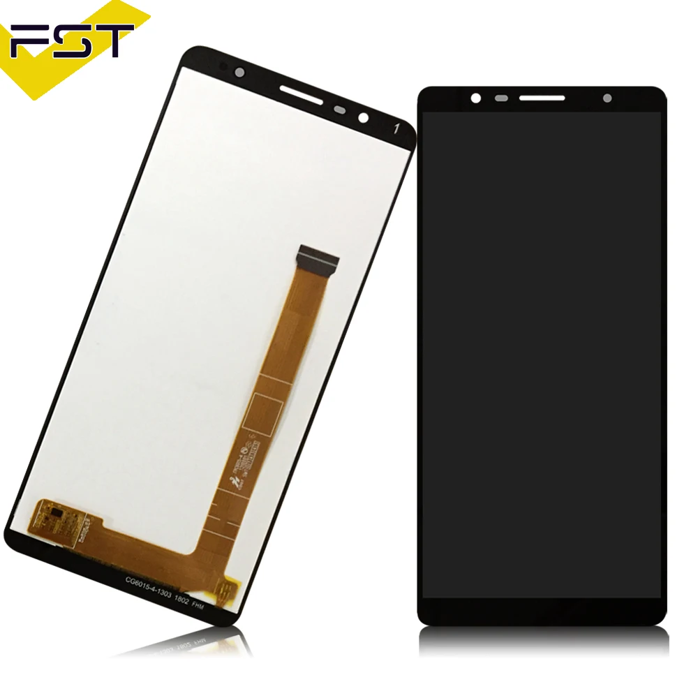 Полный ЖК-дисплей 6,0 ''черный для Alcatel 3C 5026 5026A 5026D OT5026 ЖК-дисплей сенсорный экран сенсорная панель стекло сенсор дигитайзер сборка