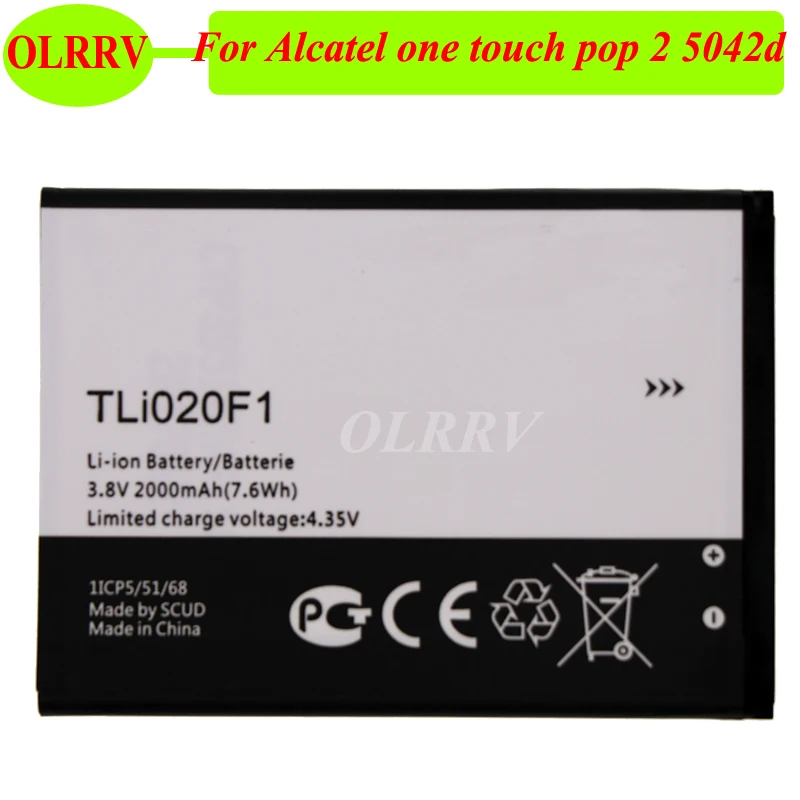 Аккумулятор TLI020F1 для Alcatel one touch pop 2 5042d аккумулятор 2000 мАч|tli020f1 battery|battery for alcatelbattery |
