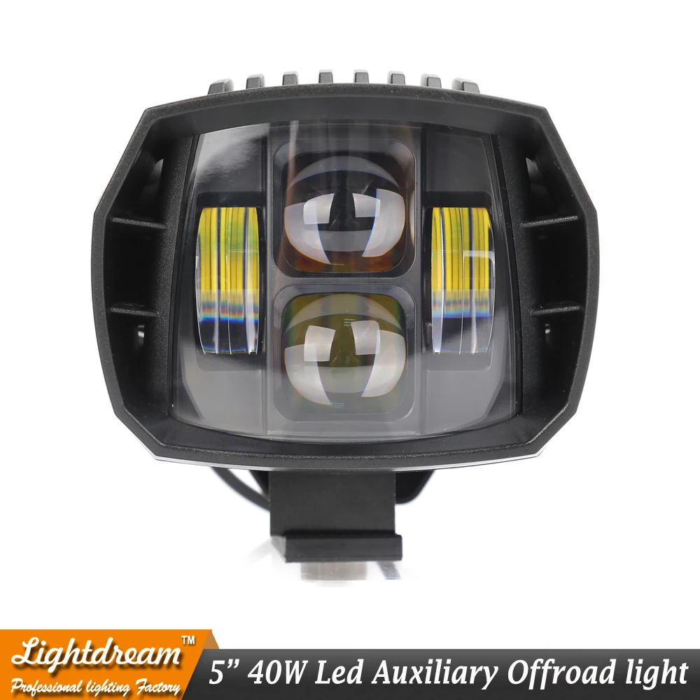 

40W led headlight 5inch New Led Driving Light 2016 newest led fog light used for car truck suv atv marine New External Light x1