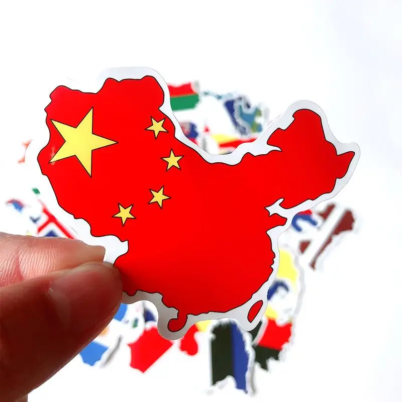 45 шт./лот классные наклейки с национальным флагом граффити для скейтборда