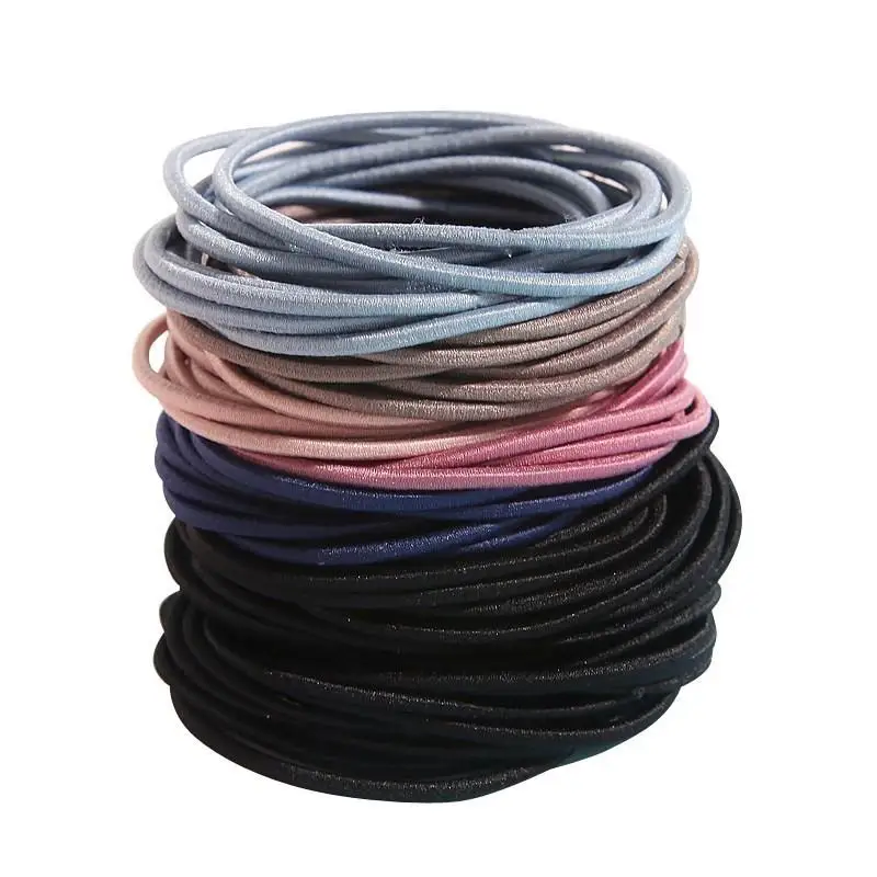 100 шт./лот аксессуары для волос эластичные резинки 5 см простая резинка