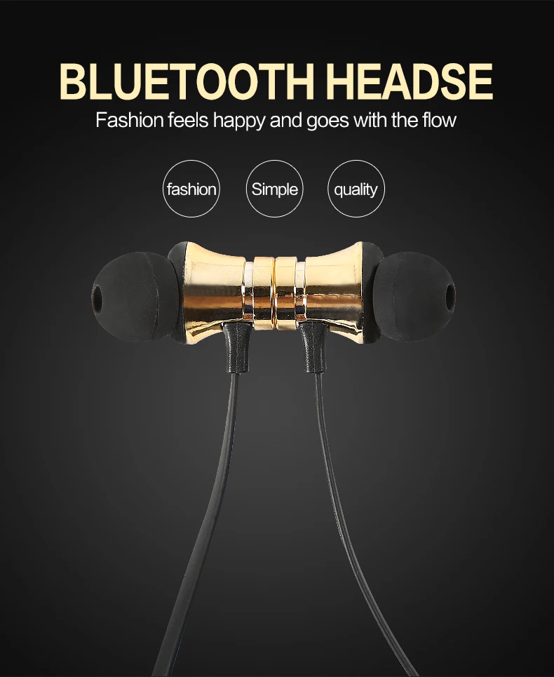 Bluetooth наушники беспроводные наушники стерео спортивные наушники с гарнитура Bluetooth с микрофоном для iPhone Xiaomi samsung