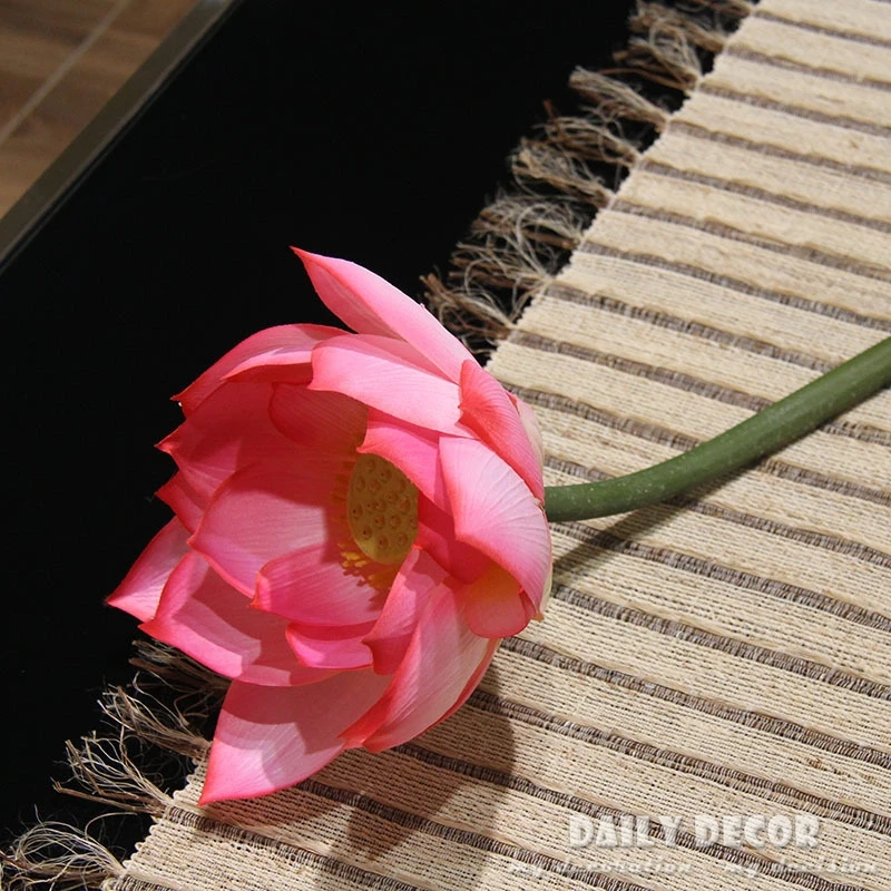 6 шт 95 см большой искусственный цветок лотос гигантские цветы украшения с длинным