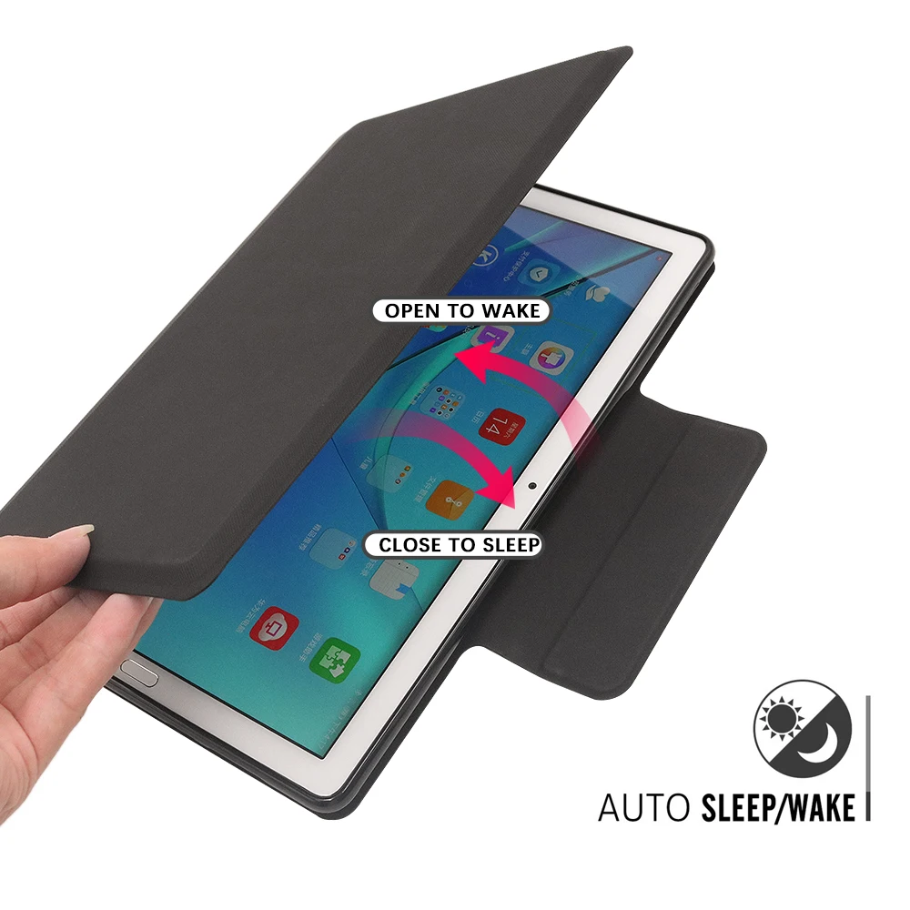 Bluetooth клавиатура для Huawei MediaPad M5 ультра тонкий с откидной крышкой PU кожаный чехол