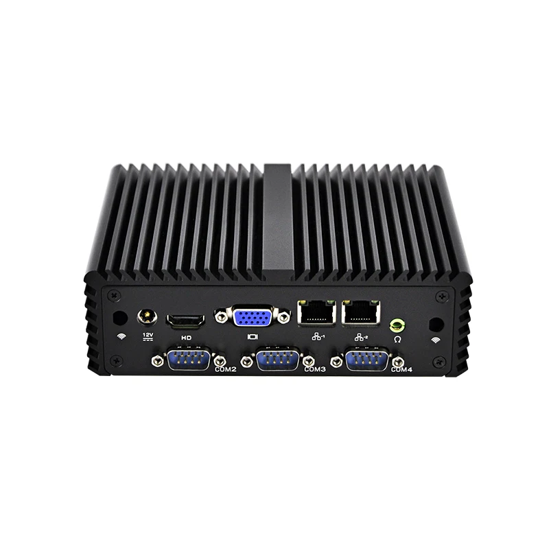 Мини ПК KANSUNG Intel Celeron J1900 4 порта RS232 двойной гигабитный HTPC barebone Linux Windows 10 настольный