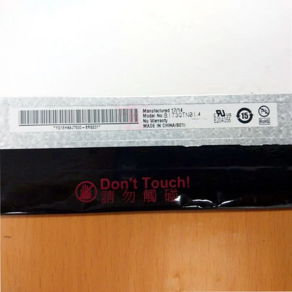 B173QTN01.4 AUO для Alienware 17 R4 120 Гц ЖК экран светодиодный дисплей 2560x1440 WQHD 40Pin 3D