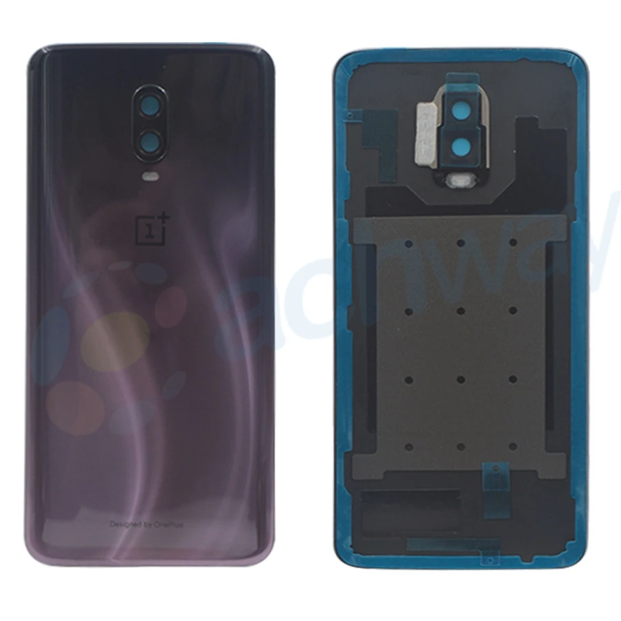 

Original Glass For OnePlus 6T Back Battery Cover Door Rear Glass For Oneplus 6T Battery Cover 1+6T Housing Case with Camera Lens