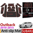 Нескользящий коврик для ворот, резиновые подставки для Subaru Outback 2010, 2011, 2012, 2013, 2014, Нескользящие коврики, аксессуары, наклейка, Стайлинг автомобиля