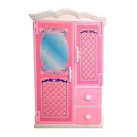 wardrobe 1 шт. Кукольный дом шкаф игрушка принцесса спальня мебель шкаф гардероб для кукол игрушки, подарки для детей аксессуары для кукол - Цвет: wardrobe