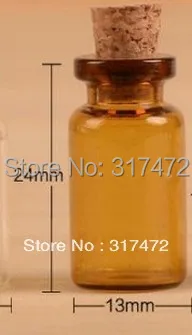 Бесплатная доставка! Стеклянная стеклянная подвеска в виде флакона для желаний -