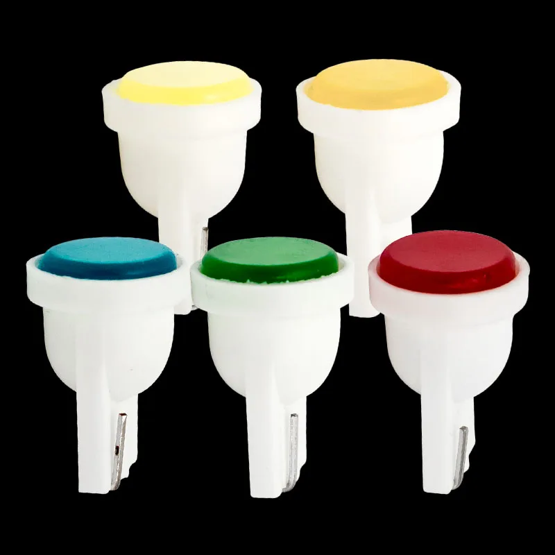 10 шт. керамические COB LED лампы для салона автомобиля T10 W5W клиновидные инструменты