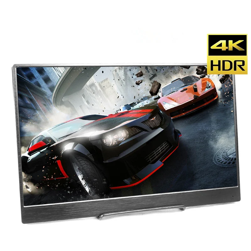 저렴한 Ps4 Ps4 프로 Xbox Ns Macos Hd 15.6*3840 Ips 유형 C 화면에 대 한 높은 품질 2160 인치 4 K 휴대용 게임 모니터 Hdr 스피커