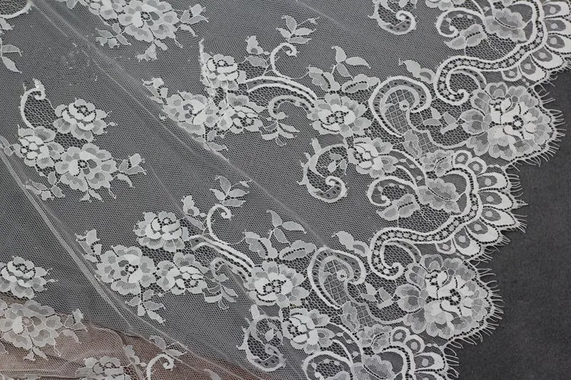 Товары высокого качества 150 см ширина мягкие кружевные ресницы ручная работа