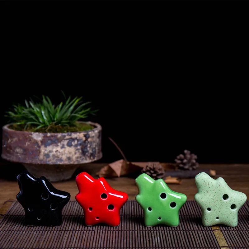 Ocarina Christmas tree shape ocarina wholesale 6 hole beginners as well export | Спорт и развлечения