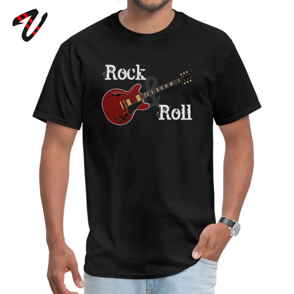 Футболка Rock & Roll мужская с круглым вырезом хлопковая рубашка рукавом топ на день