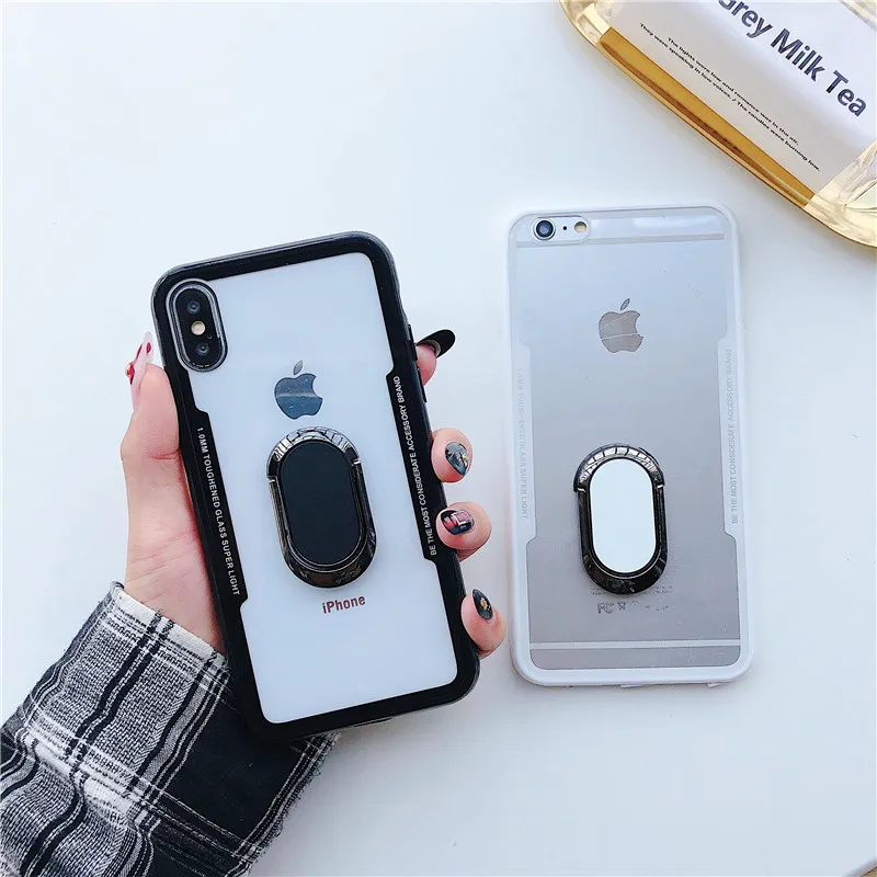Phone Cases For iPhone 7 7plus 8 8plus X XS XR 5S 6S Fashion Magnet Car Holder Stand Cover Armor Magnetic Finger Ring kickstand |