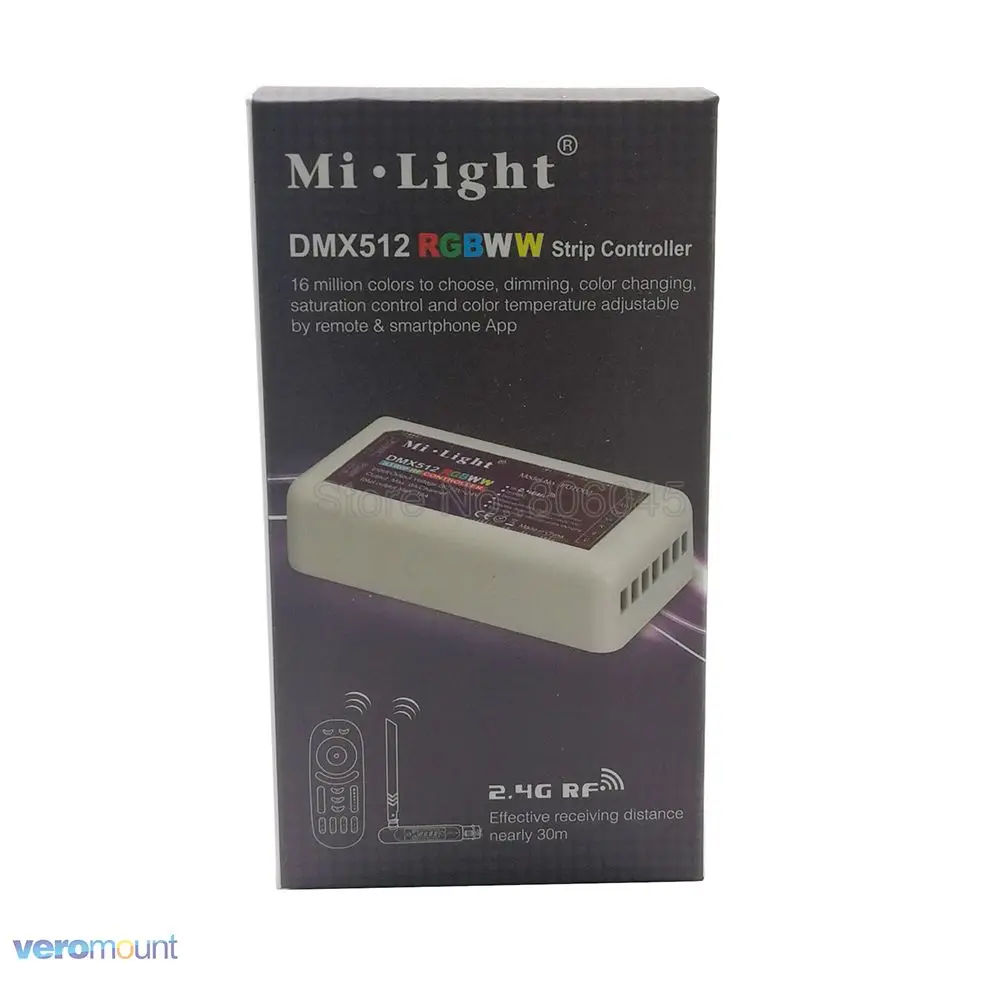 Milight FUTD02 DMX512 RGB + CCT полоса управления Лер 2 4G RF беспроводной пульт дистанционного и
