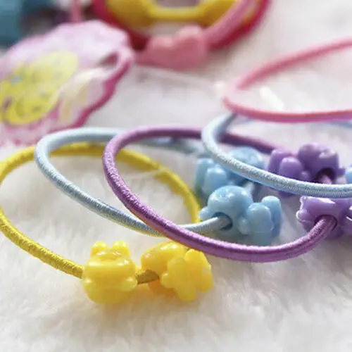 50 PCS Kids Elastic Rubber Hair Bands Girls Fashion Cute Headwear Accessories | Аксессуары для одежды