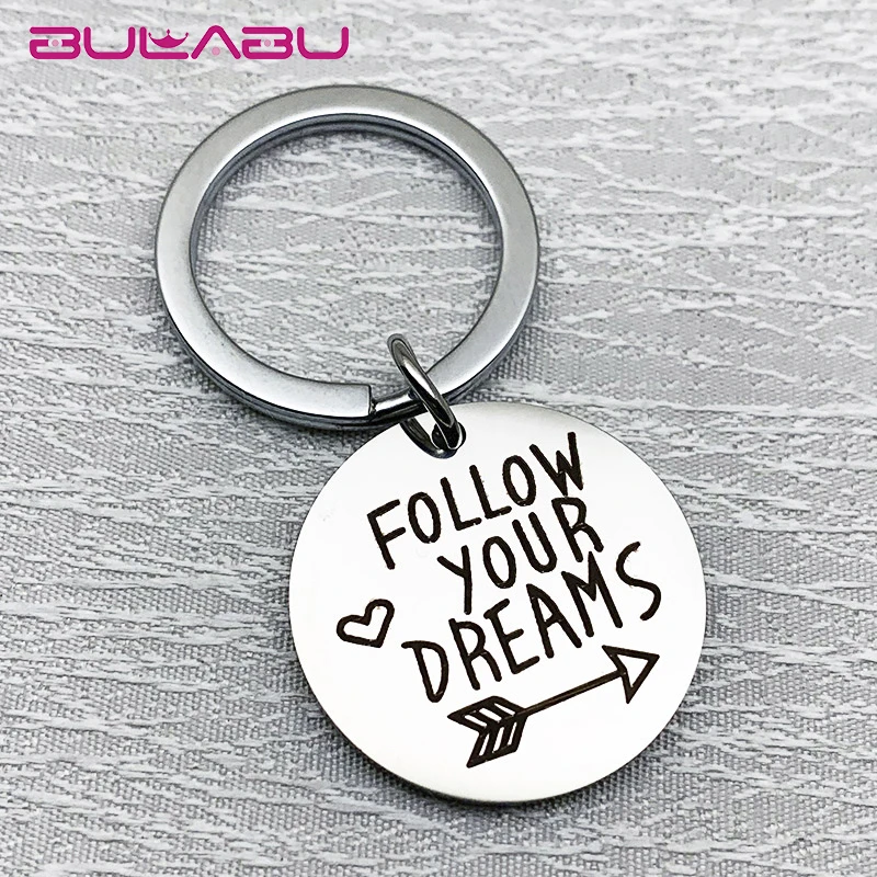 Модные ювелирные изделия с надписью follow your dreams|Брелоки| |
