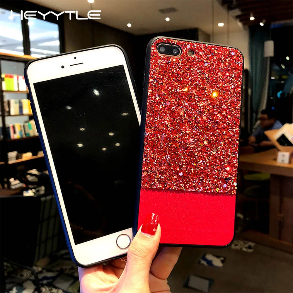 Heyytle новый блестящий чехол для телефона iPhone XR X XS MAX 87 6 6s Plus ультратонкий ТПУ s