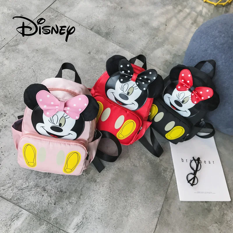 Disney мультфильм детский сад рюкзак с милыми ушками Микки Маус водонепроницаемая сумка рюкзак для девочек пакет рождественские подарки на день рождения