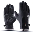 Водонепроницаемые теплые лыжные перчатки для мужчин и женщин, ветрозащитные термоперчатки для сенсорных экранов, занятий спортом на открытом воздухе, велоспорта, сноуборда
