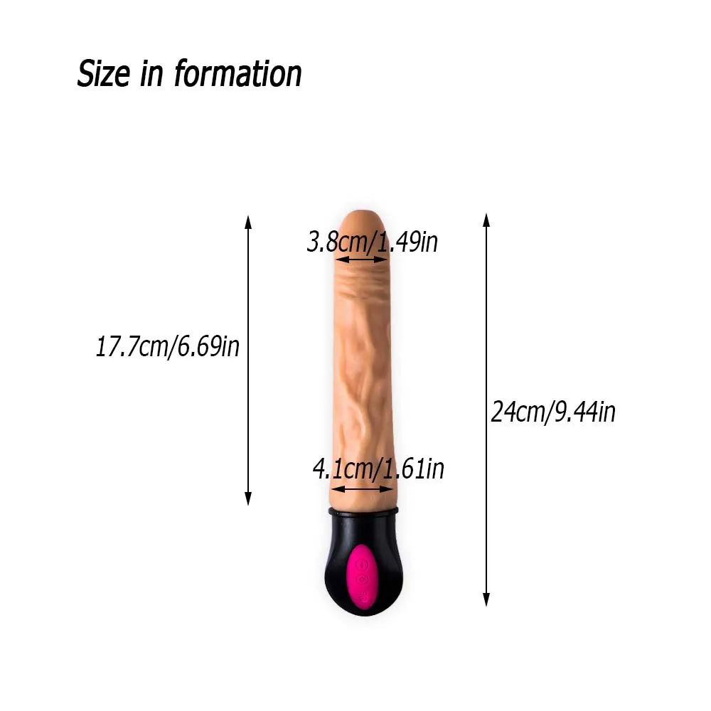 12 Режимов нагрева реалистичный фаллоимитатор вибратор гибкий мягкий