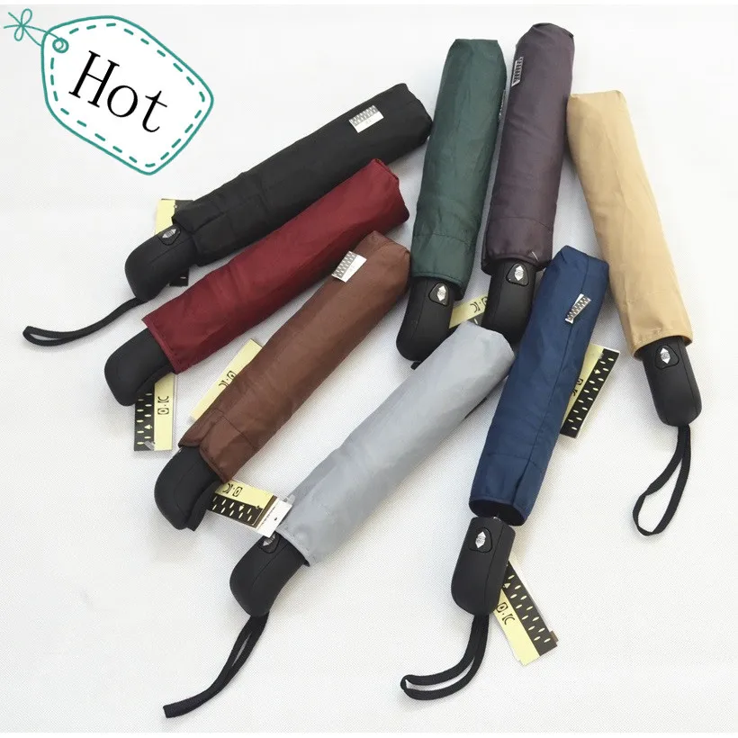 Трехскладной полностью автоматический зонт/Высокое качество/8 цветов на